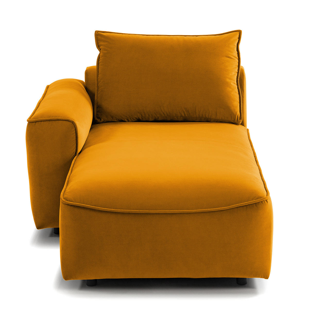 MODULLONGCHAIR - Orange, Holz/Textil (170/82/105cm) - home24