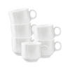 CAPPUCCINOTASSEN Sento Home Aura white 300 ml - Weiß, Keramik (0.3L) - Seltmann Weiden