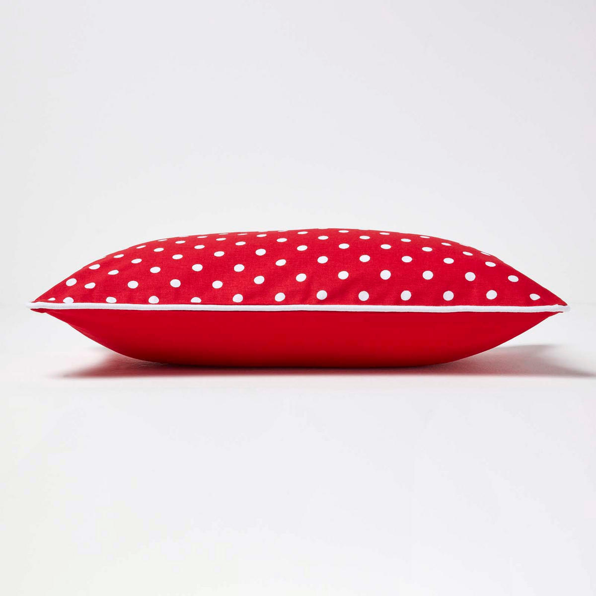 KISSENHÜLLE Polka Dots 30/50 cm, 100% Baumwolle - Rot, Textil (30/50cm) - Homescapes