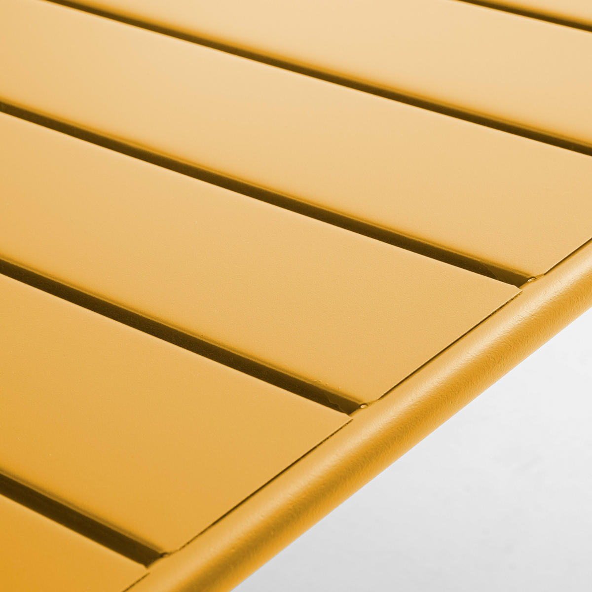 GARTEN-LOUNGETISCH, Gelb - Gelb, Metall (90/50/40cm) - Oviala