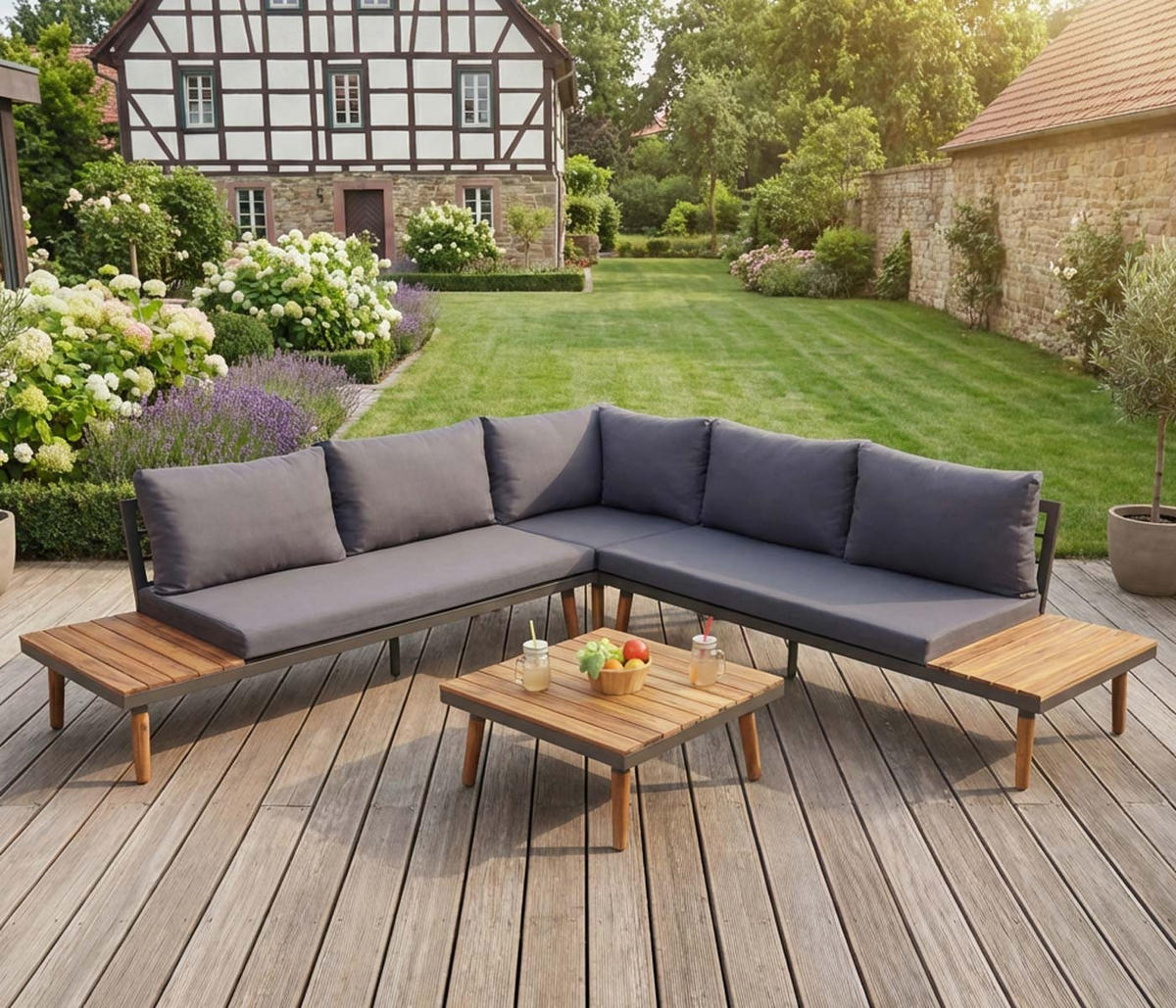 GARTEN-GARNITUR Braun - Braun, Metall - MCW