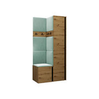 GARDEROBEN-SET Orion XXIV - Eiche Artisan/Mintgrün, Holzwerkstoff/Kunststoff (82/186/46cm) - MIRJAN24