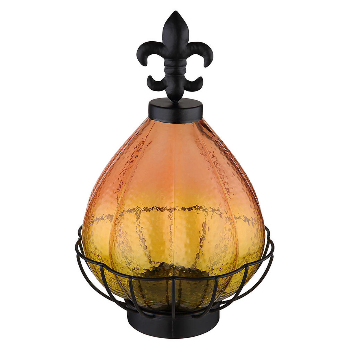 LED AUSSENLEUCHTE Metall Schwarz 2er Set - Schwarz, Glas (17/17/25cm) - Globo Lighting