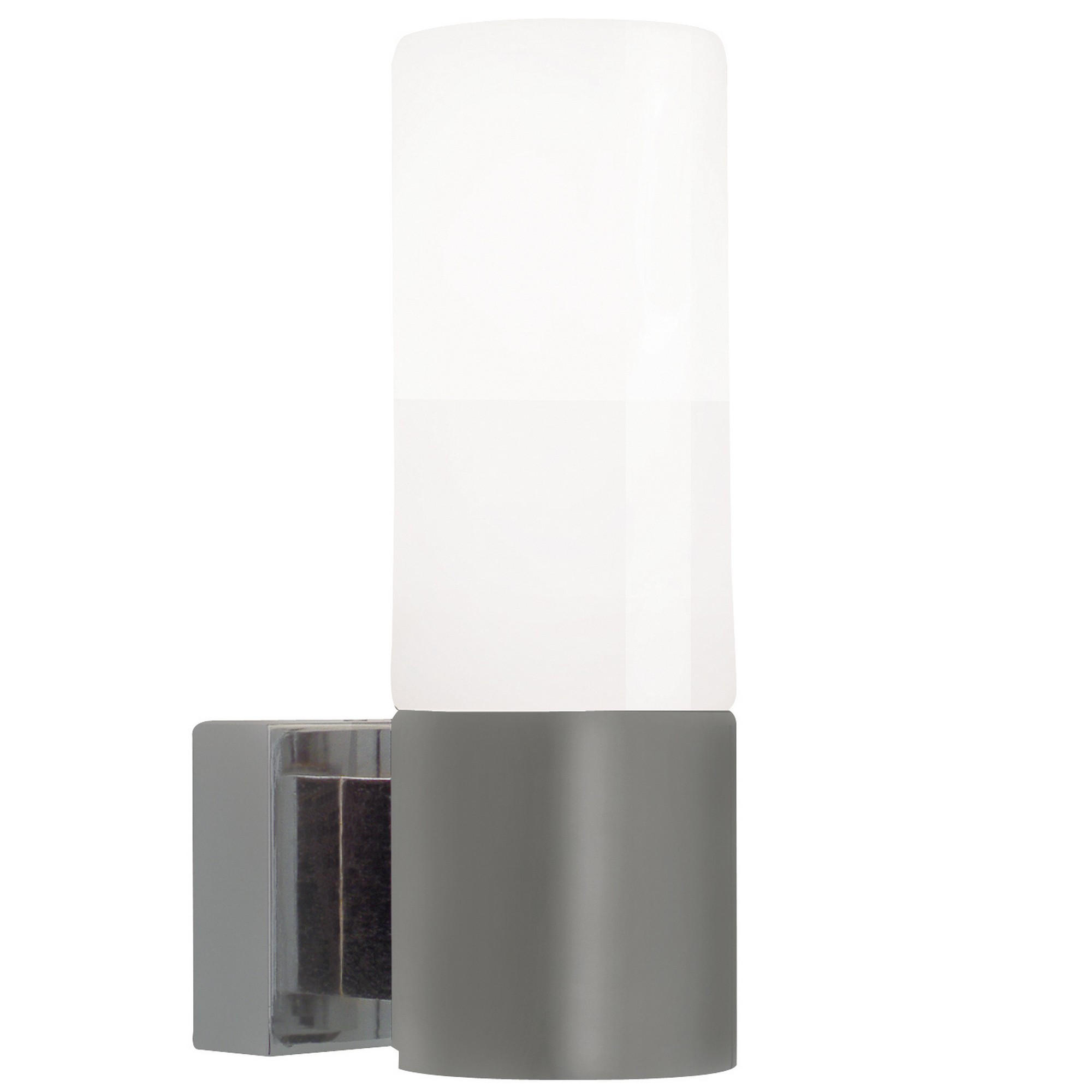 WANDLEUCHTE Tangens - Silber - 9.7/6.05/18.4 cm - Silberfarben, Glas (6.05/18.4/18.4cm) - Nordlux