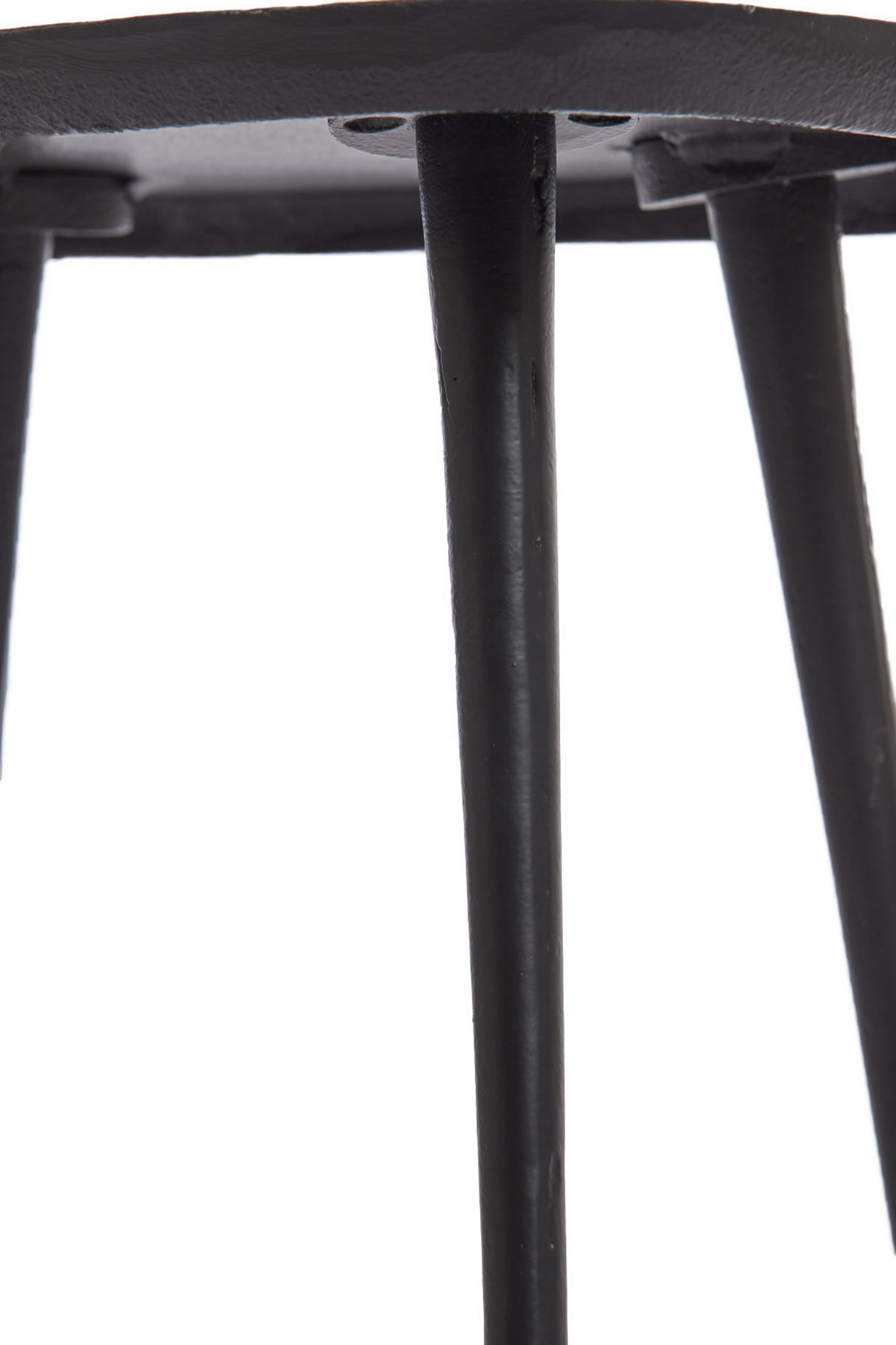 BEISTELLTISCH Puno Schwarz 48/32/37 cm - Schwarz, Metall (48/32/37cm) - Light & Living