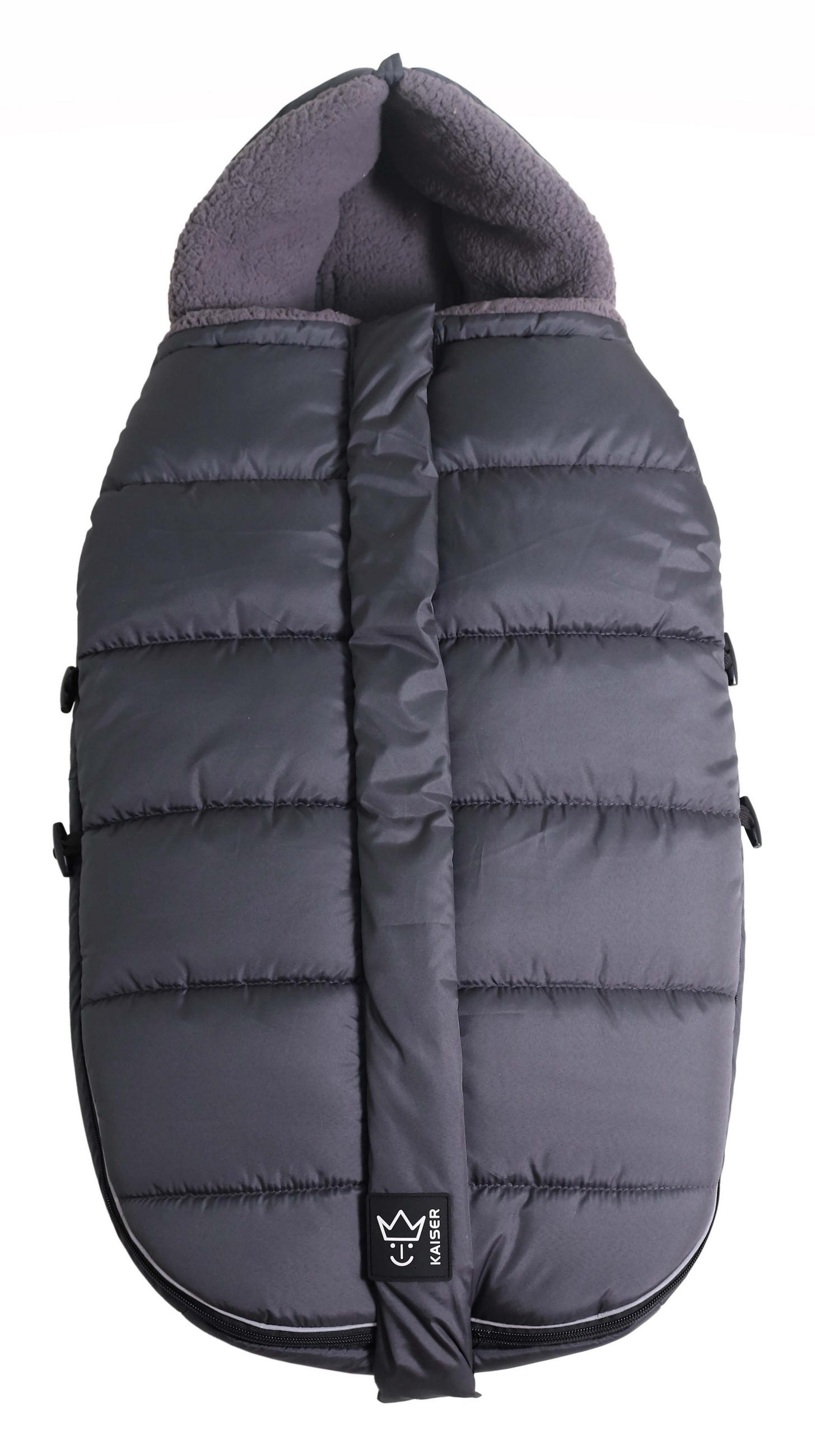 KINDERWAGEN-FUSSSACK Mila, anthracite - Dunkelgrau, Textil (48/7/105cm) - Kaiserbaby