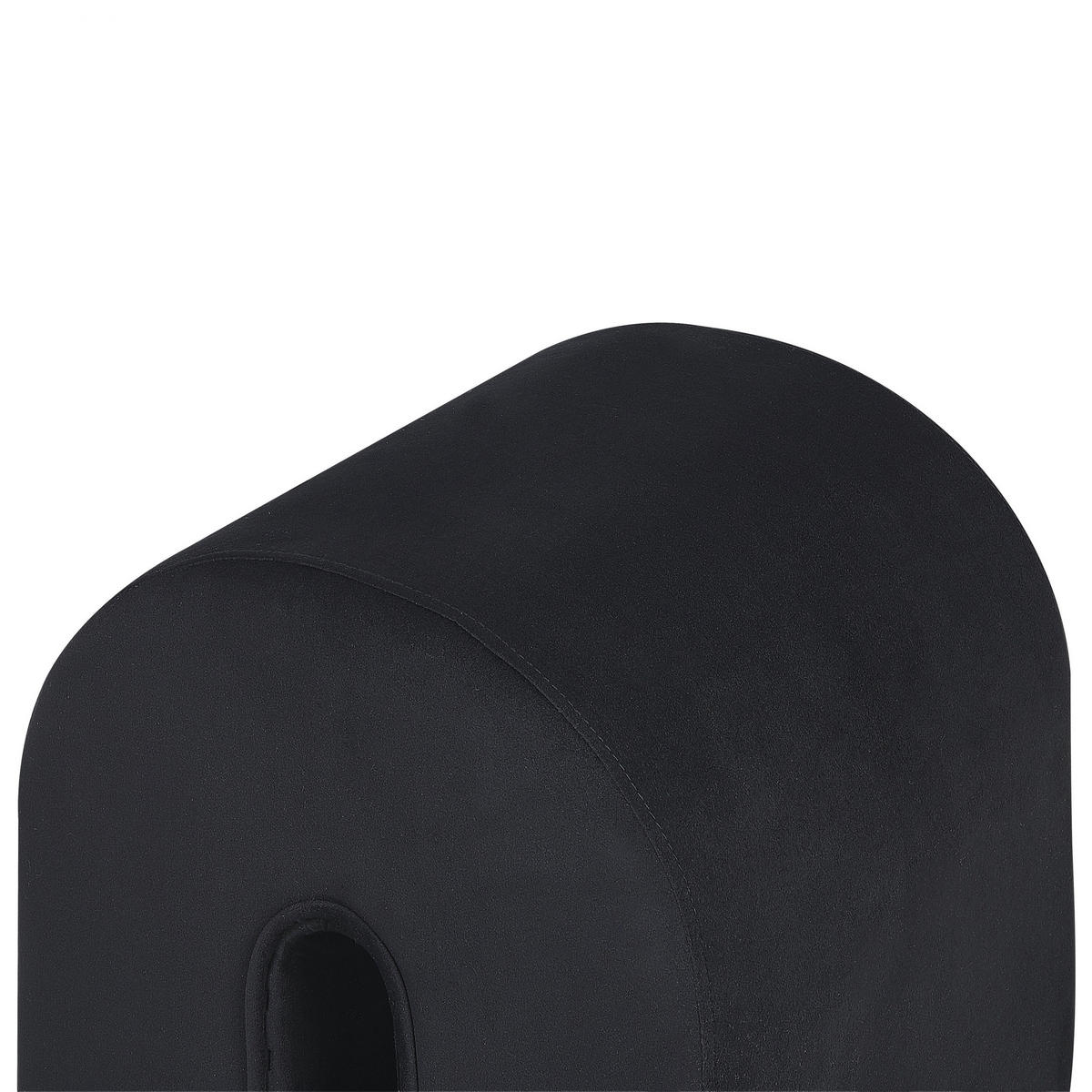 POUF Modoc 42/35/42 cm - Schwarz, Textil (35/42/42cm) - Beliani