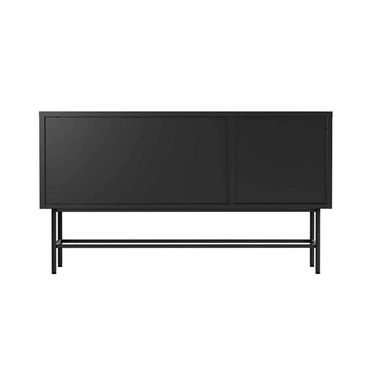 SIDEBOARD, Schwarz - Schwarz, Metall (40/66/120cm) - Oviala