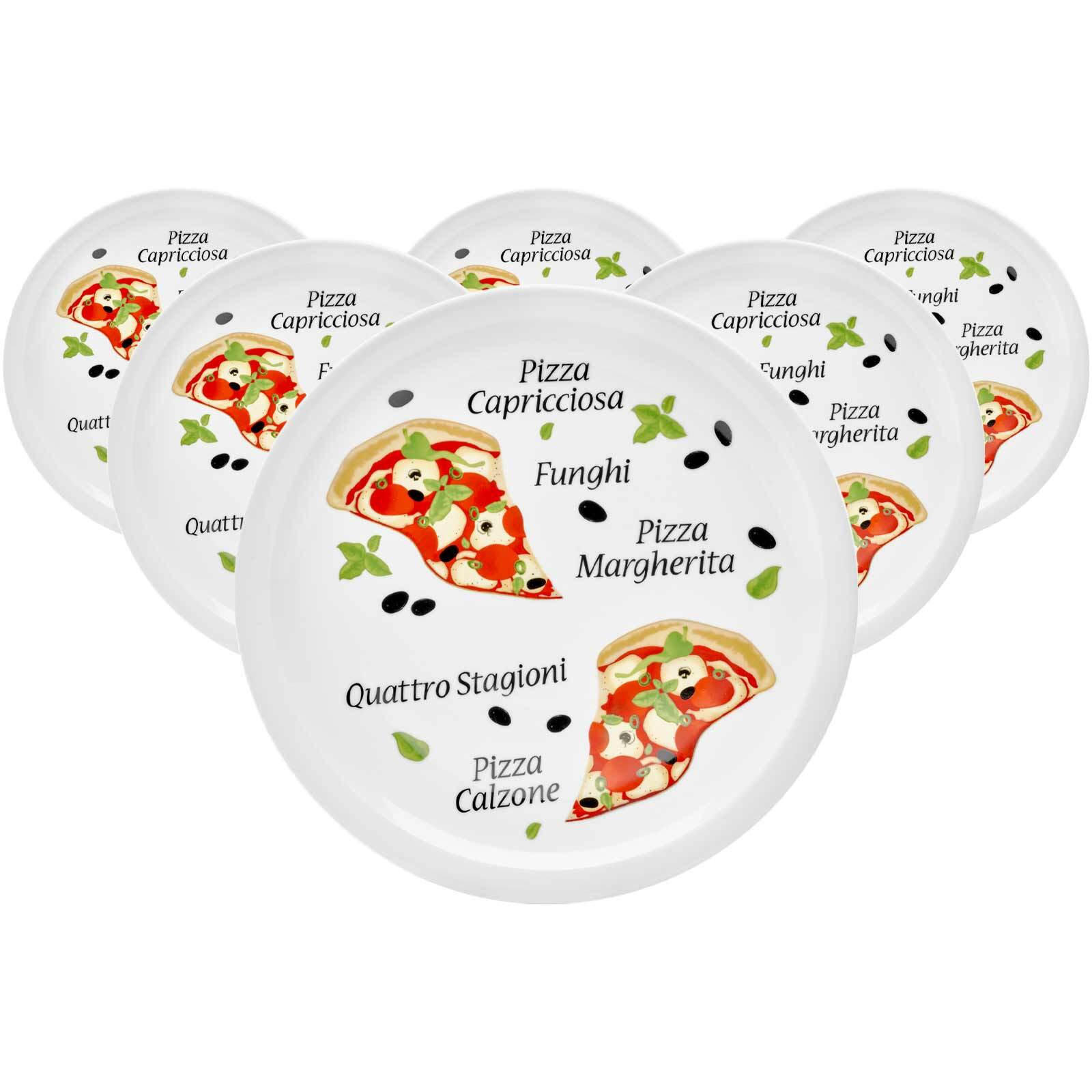 PIZZATELLER Porzellan Margherita  - Multicolor/Weiß, Basics, Keramik (30,5cm) - Van Well