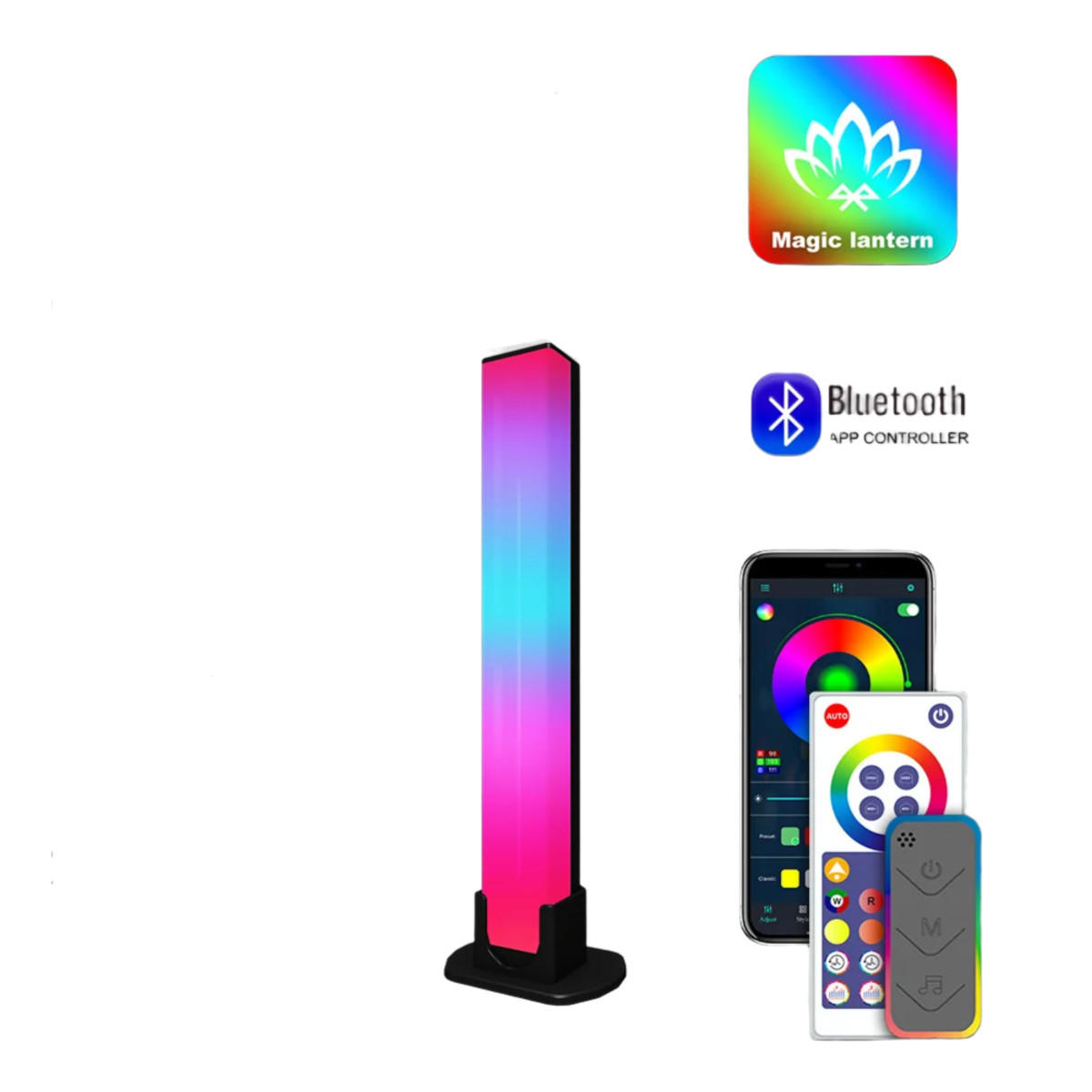 LED-TISCHLEUCHTE Schwarz 3.3/3.25/28 cm - Schwarz, Kunststoff (3.3/3.25/28cm) - Authentics