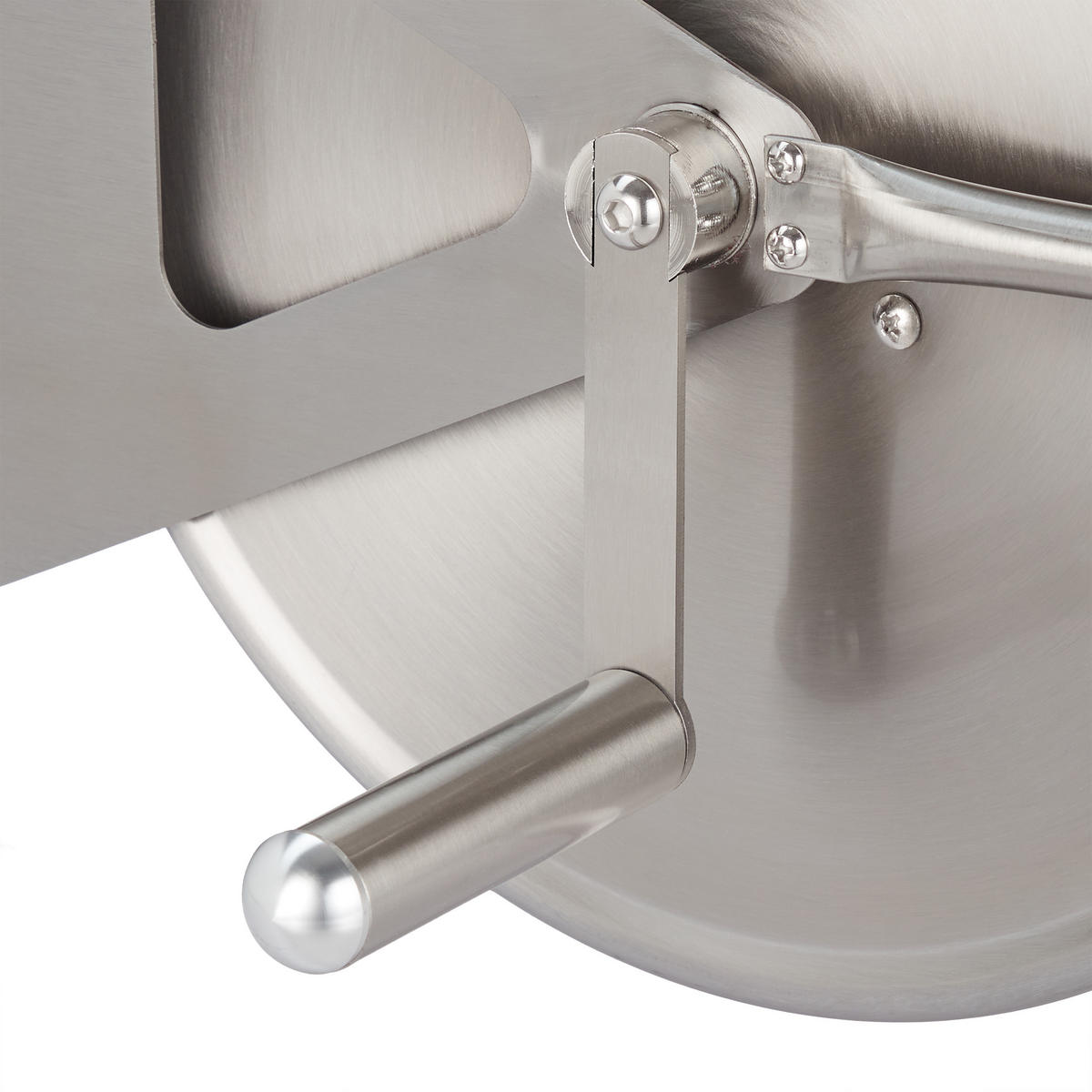 SCHLAUCHTROMMEL - Silberfarben, Metall (43.5/43.5/31.5cm) - Relaxdays
