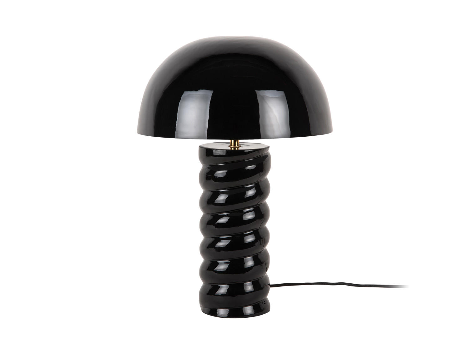 Leitmotiv Tischlampe Schwarz 30x45x30 cm