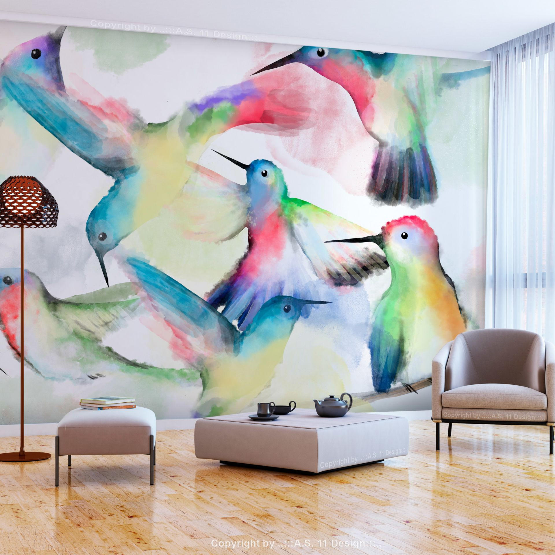SELBSTKLEBENDE FOTOTAPETE 245/175 cm - Multicolor, Textil (245/1cm) - KUNSTLOFT