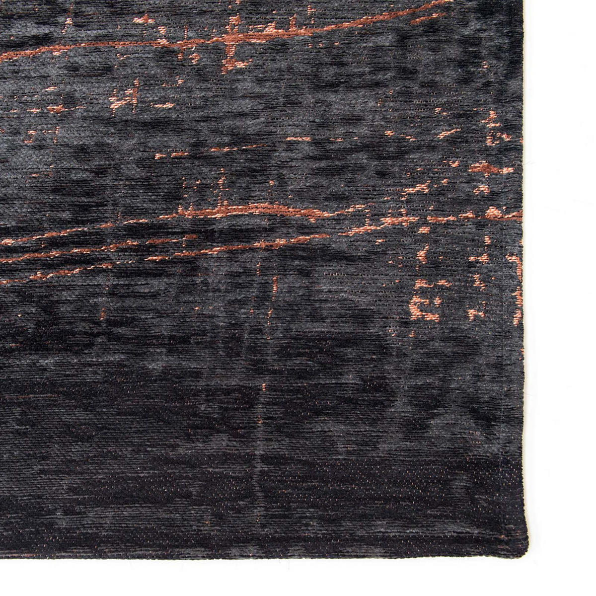 TEPPICH Soho Copper Mad Men 140/200 cm - Schwarz, Textil (140/200cm) - Louis De Poortere