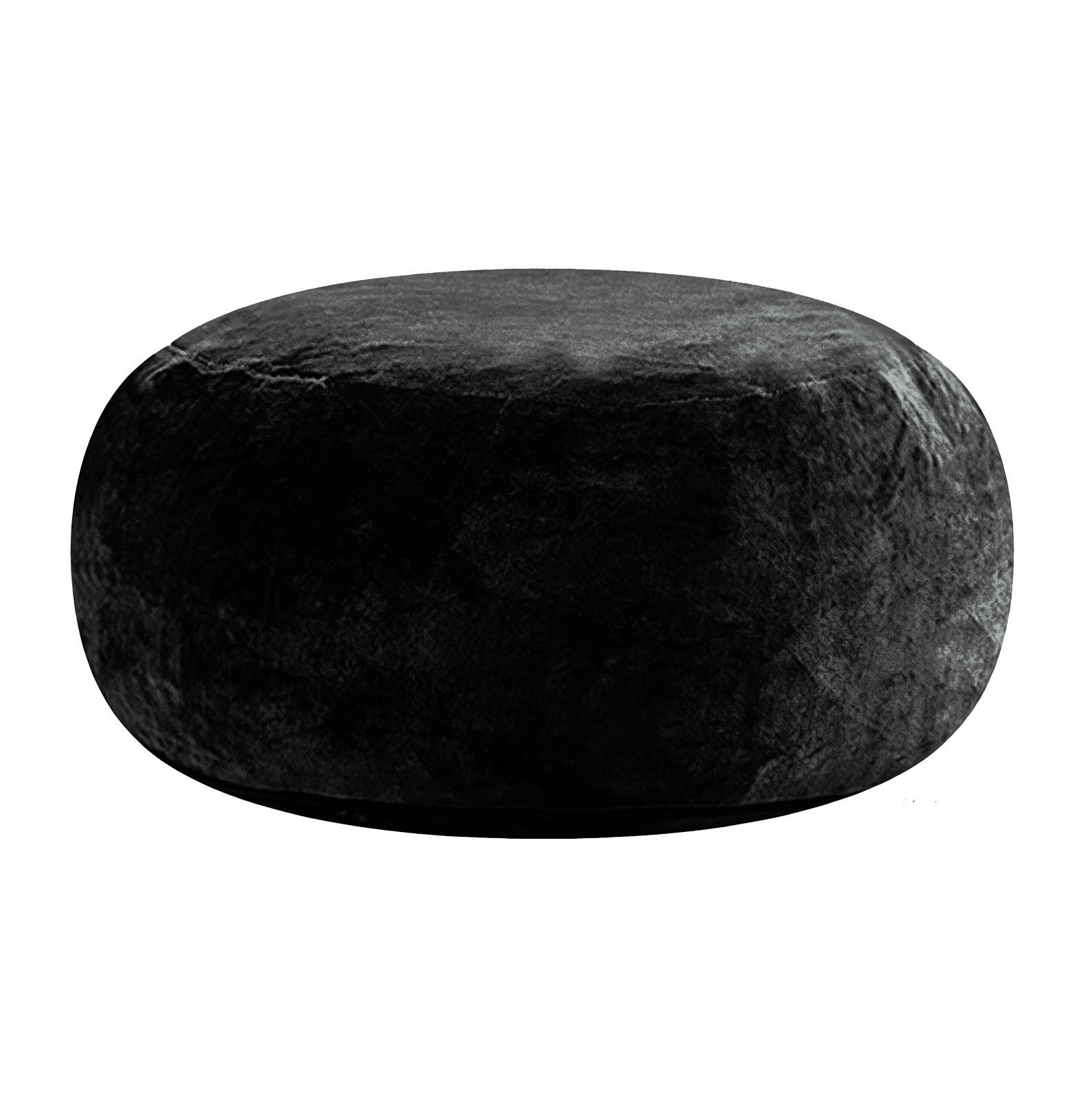 SITZSACK Sofa 4 FT Schwarz - Schwarz, Kunststoff (100/50/100cm) - Beauniv