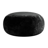 SITZSACK Sofa 4 FT Schwarz - Schwarz, Kunststoff (100/50/100cm) - Beauniv