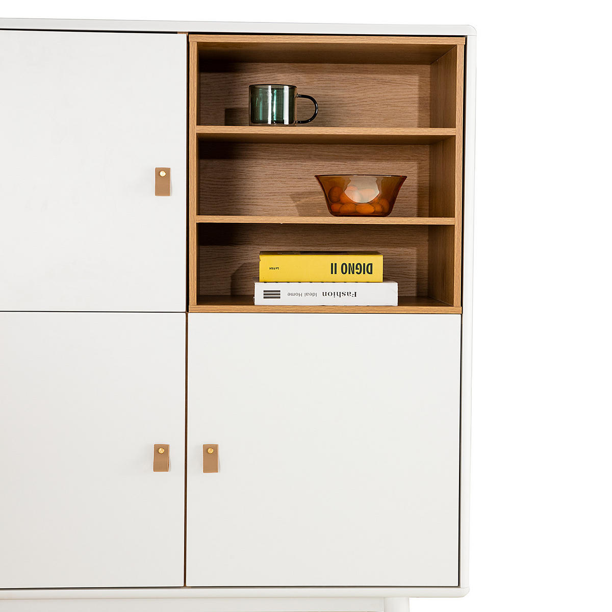KOMMODE - MDF / Spanplatte - Braun/Weiß, Holz/Holzwerkstoff (100/120/40cm) - home24