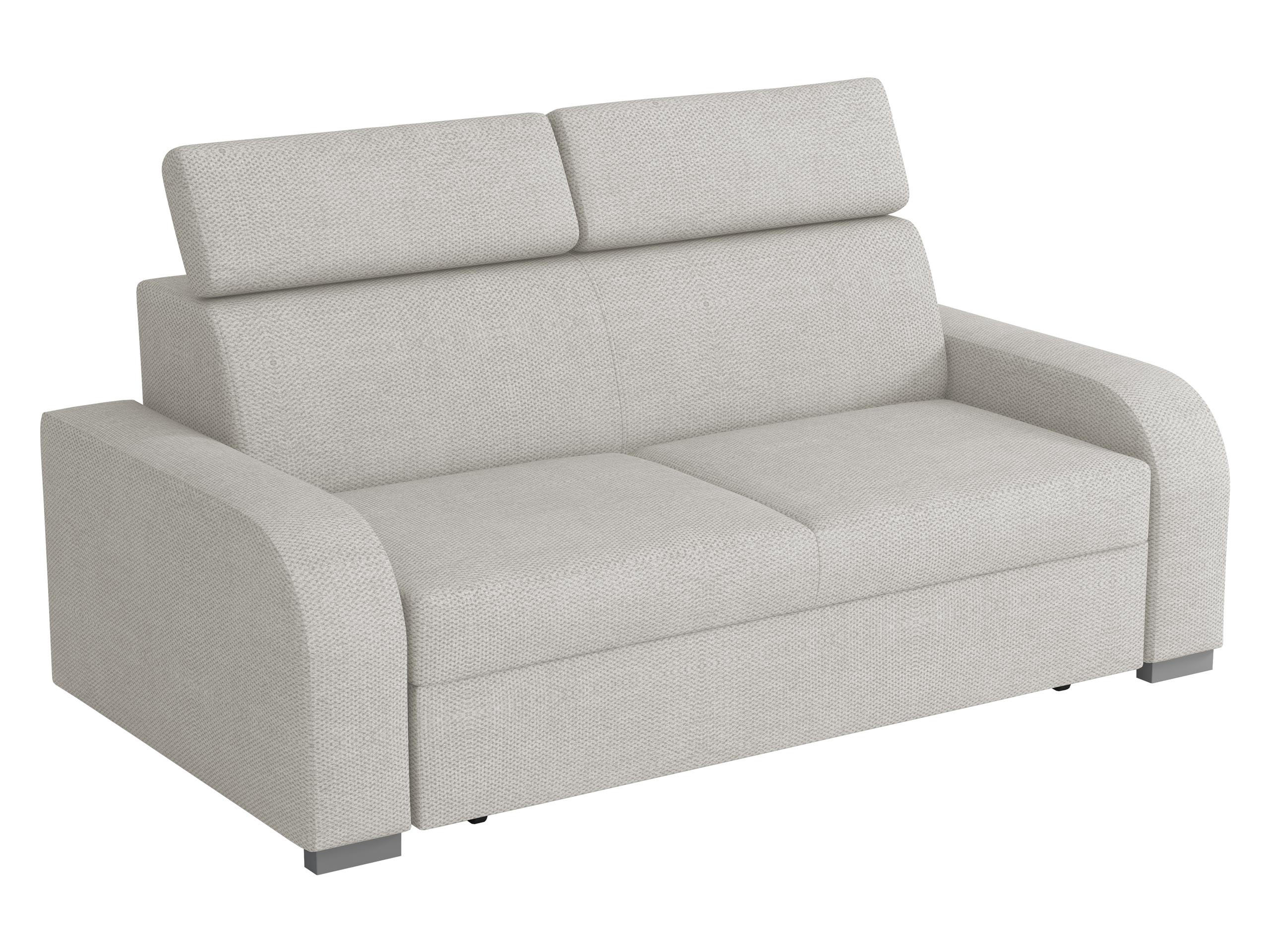 SOFA Oslo 3 - Silberfarben/Hellgrau, Holz/Kunststoff (200/85/100cm) - MIRJAN24