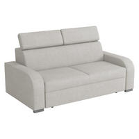 SOFA Oslo 3 - Silberfarben/Hellgrau, Holz/Kunststoff (200/85/100cm) - MIRJAN24