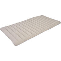 LUFTBETT Luftmatratze Camping 1 Person 183x97x12cm beige aufblasbar ohne Pumpe - Beige, Kunststoff (97/183cm) - Avenli