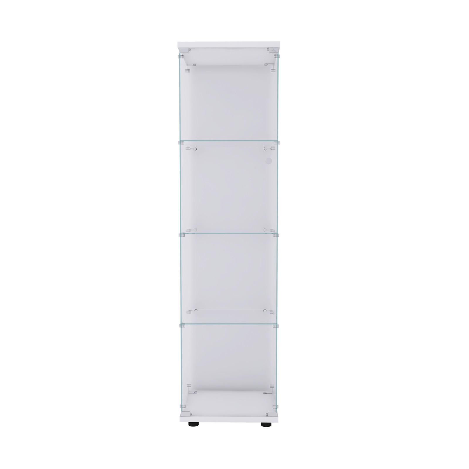 Fortuna Lai Glasvitrine Weiß 42.5x164x36.5 cm