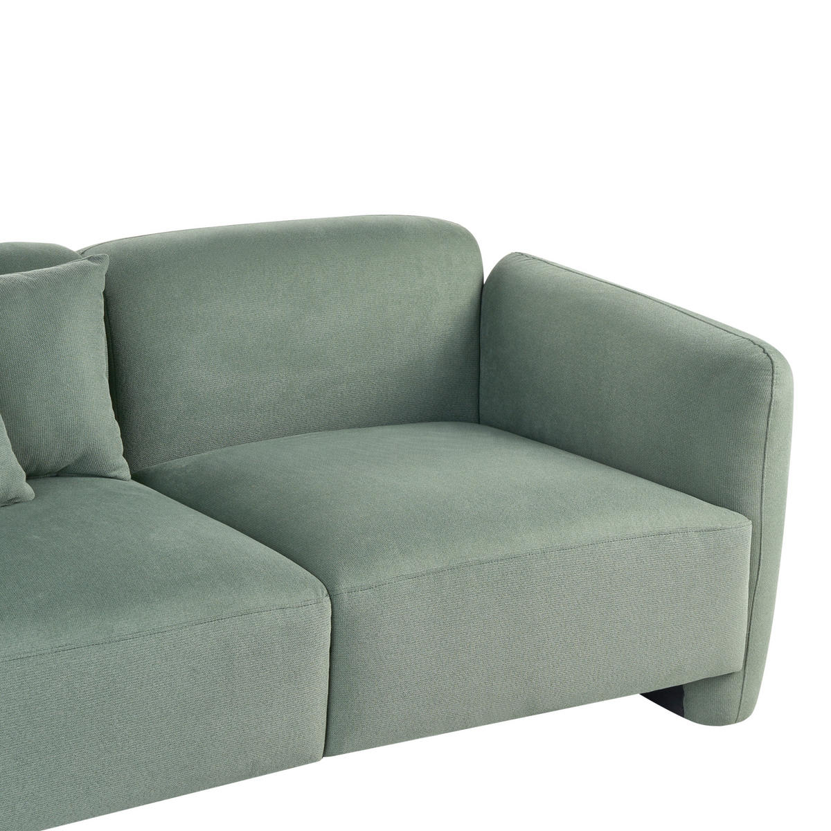 POHOVKA 3-místná Látka Světle zelená Ekenes - světle zelená, textil (182/72/90cm) - Beliani