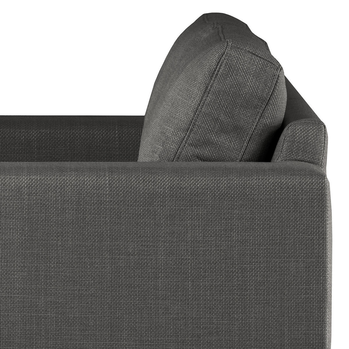 SESSEL - Dunkelgrau/Buchefarben, Buchenholz/Textil (122/81/88cm) - home24