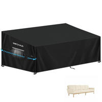 ABDECKPLANE Gartensofa 420D Oxford 265x102x89/61cm - Schwarz, Kunststoff (1/1/1cm)