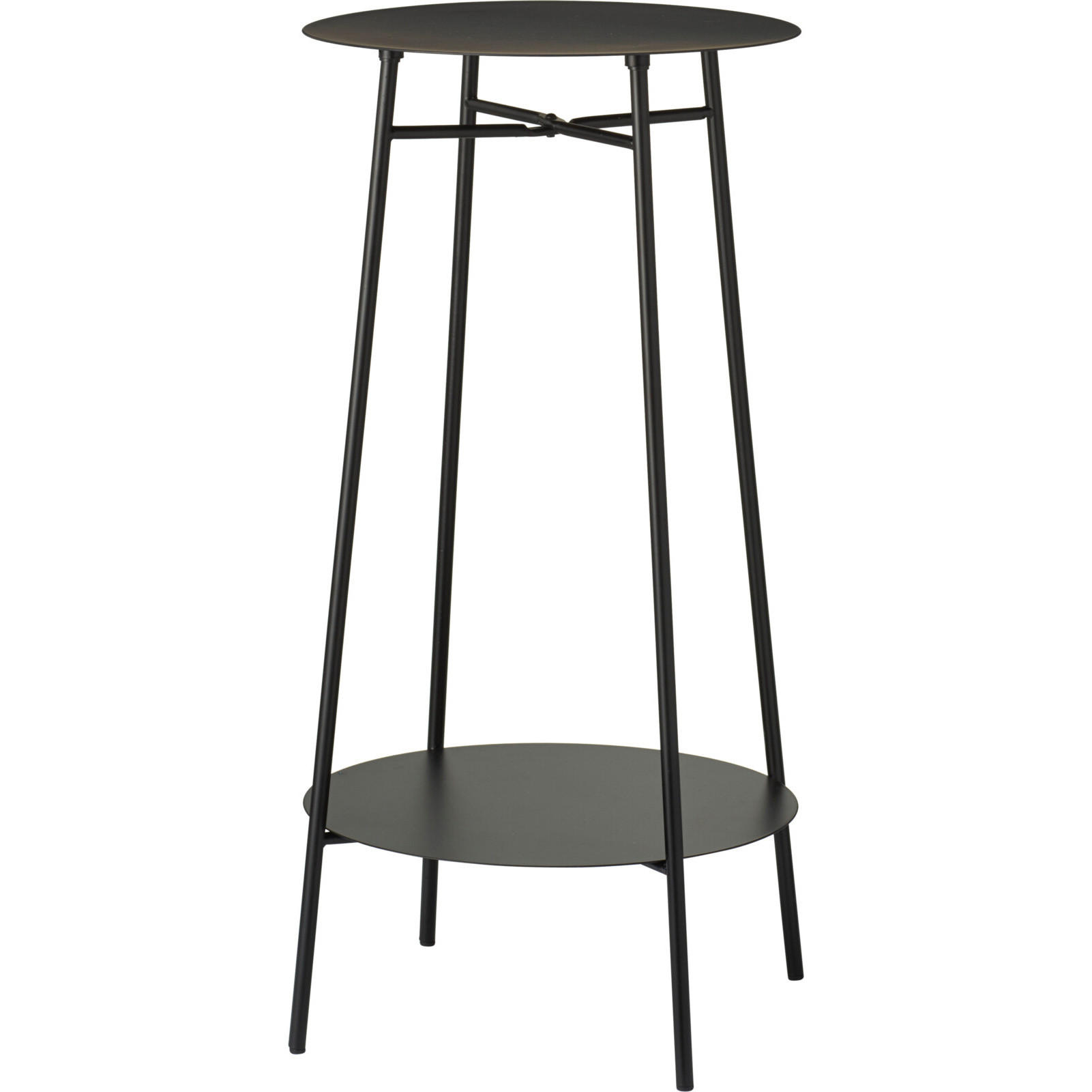 BEISTELLTISCH Reni Schwarz 35/35/60 cm - Schwarz, Metall (35/35/60cm) - Home Styling Collection