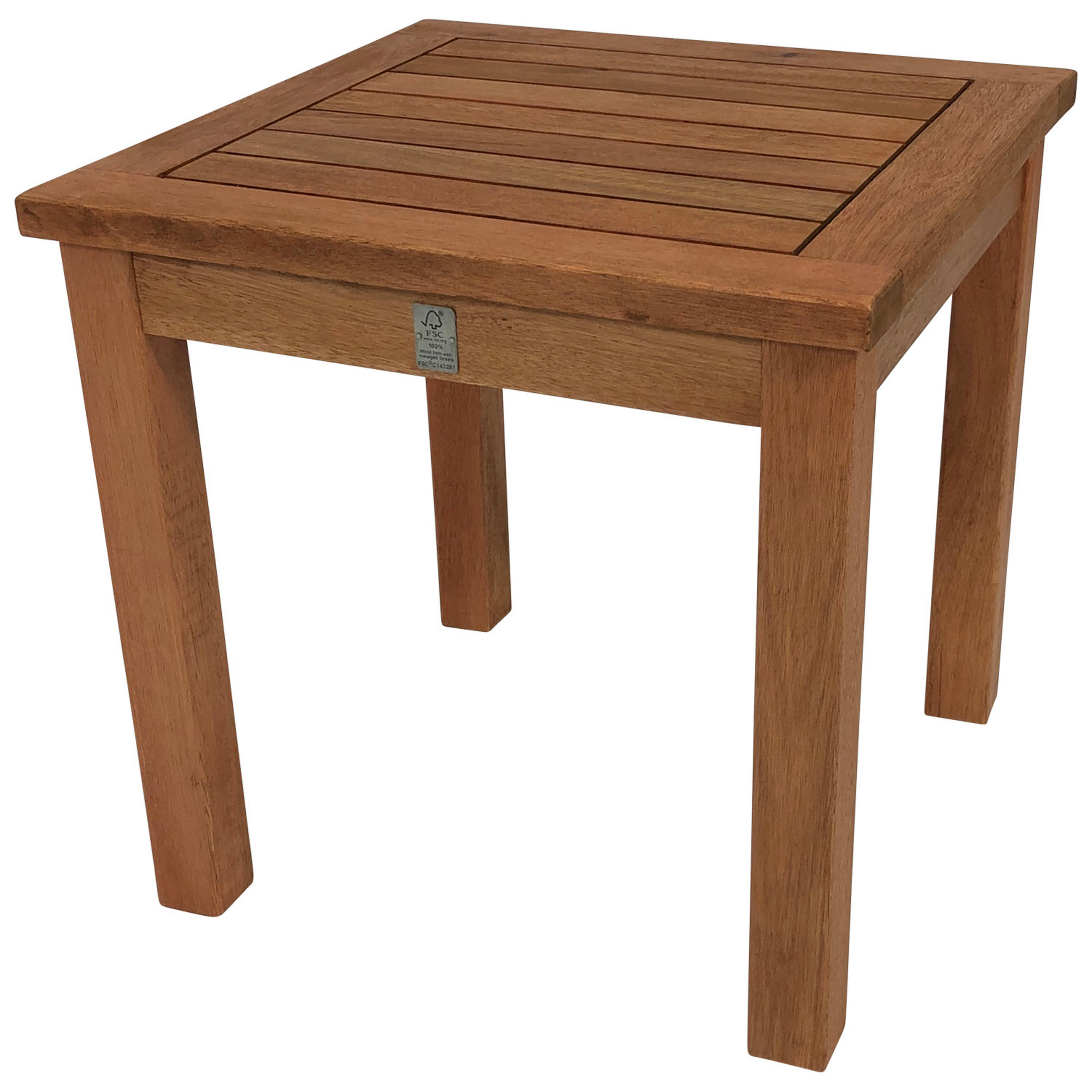 BEISTELLTISCH Norwich - Gartentisch aus Eukalyptusholz Oberfläche geölt. 40x40x40cm - Braun, Holz (40/40/40cm) - TPFGarden
