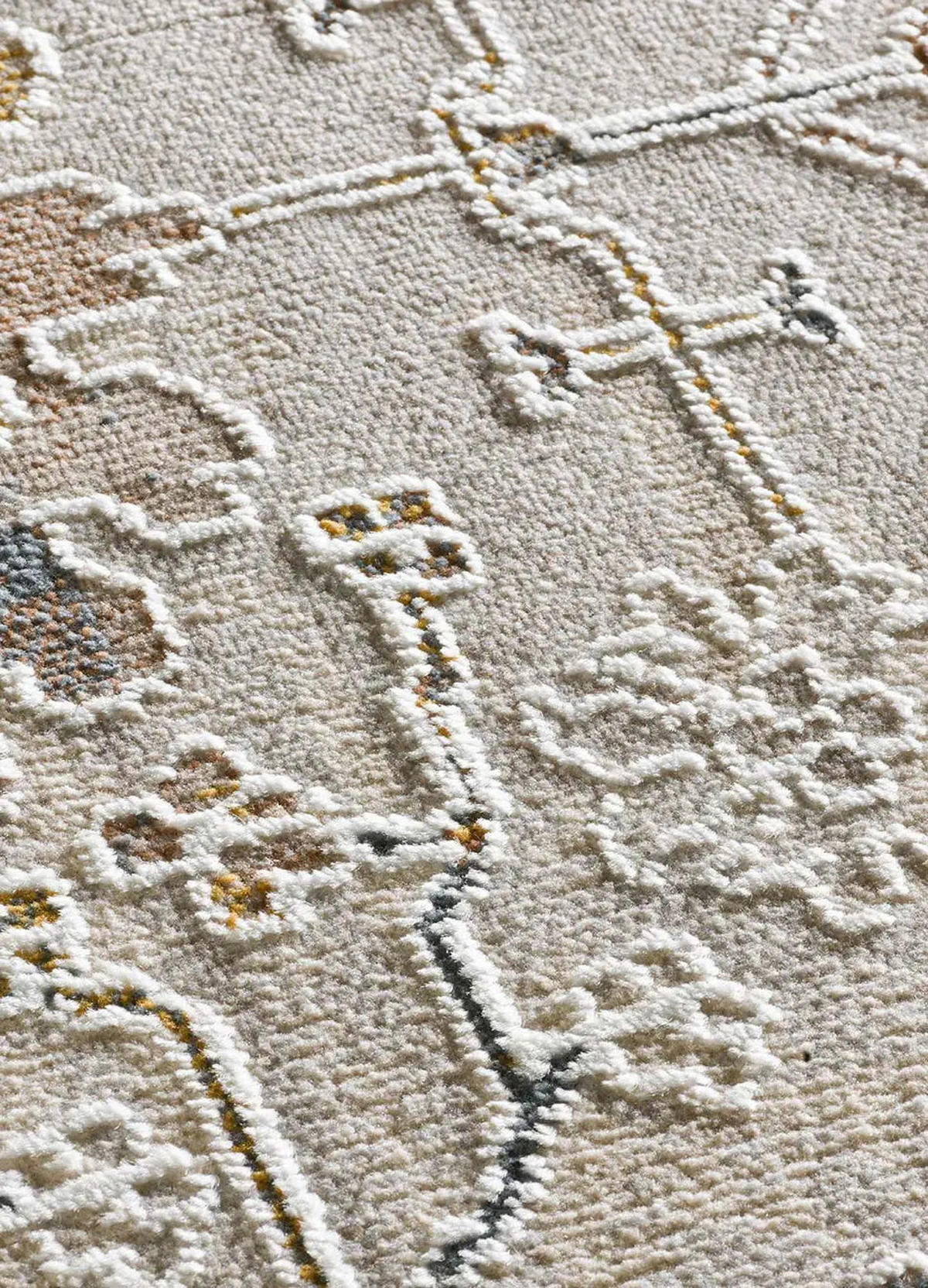 KURZFLORTEPPICH Beige / Mehrfarbig Berta 115/170 cm - Multicolor, Textil (115/170cm) - Atticgo