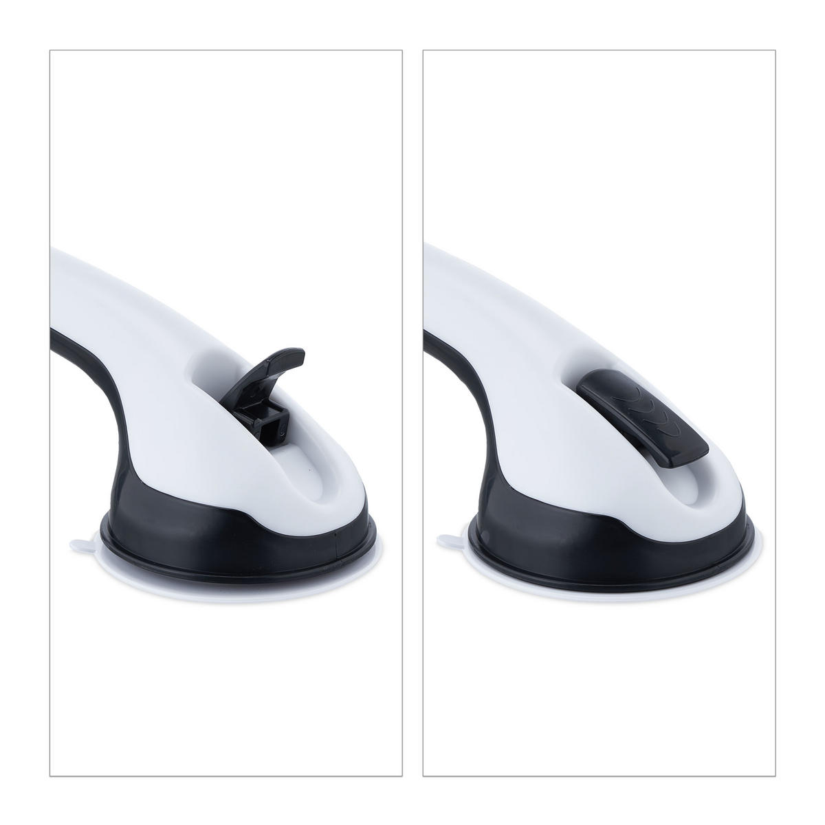 HALTEGRIFF Saugnapf - Multicolor, Kunststoff (10/40/8.5cm) - Relaxdays