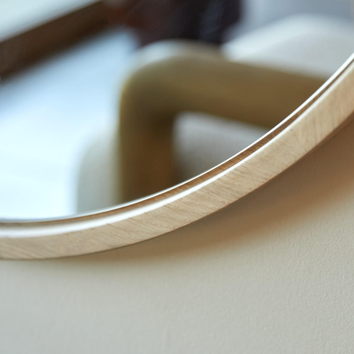 SPIEGEL Fanie Natur aus Eiche - Naturfarben, Holz (90/90/4cm) - Tikamoon