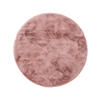KUNSTFELL-TEPPICH Dave Rosa ø 80 cm rund - Rosa, Textil (80/80cm) - benuta Nest
