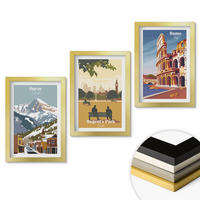WANDBILDER 3er Set - 20x30 cm Goldrahmen - Ouray Mountains London Coliseum - Goldfarben, Kunststoff (20/30cm) - ArtPrintCave