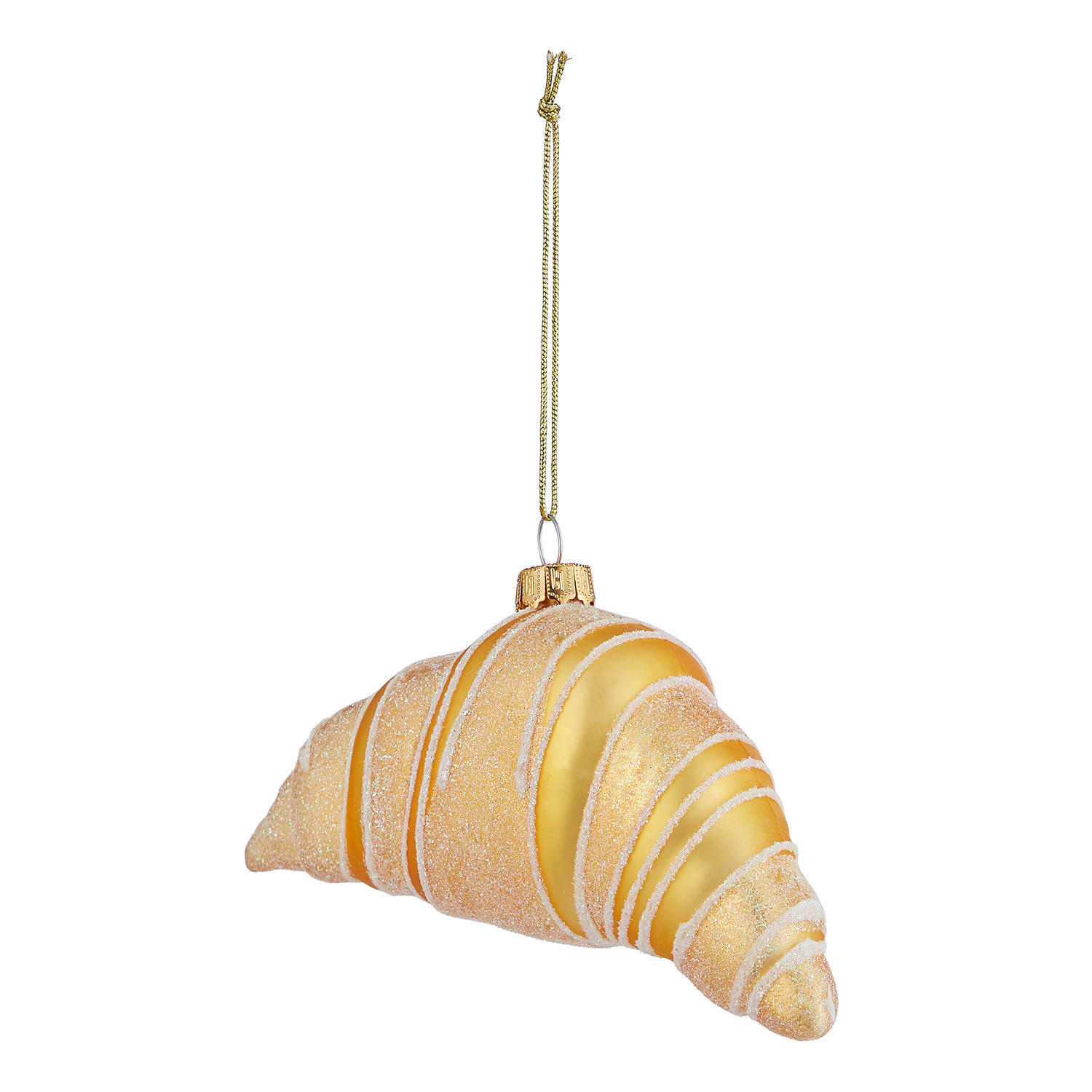 BAUMANHÄNGER Hang On Croissant - Gelb, Glas (6/6/12cm) - Butlers