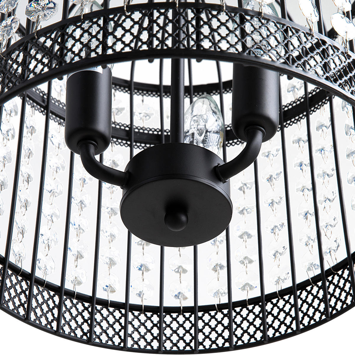 HÄNGELEUCHTE Celon 30/30/75 cm - Schwarz, Metall (30/30/75cm) - Beliani