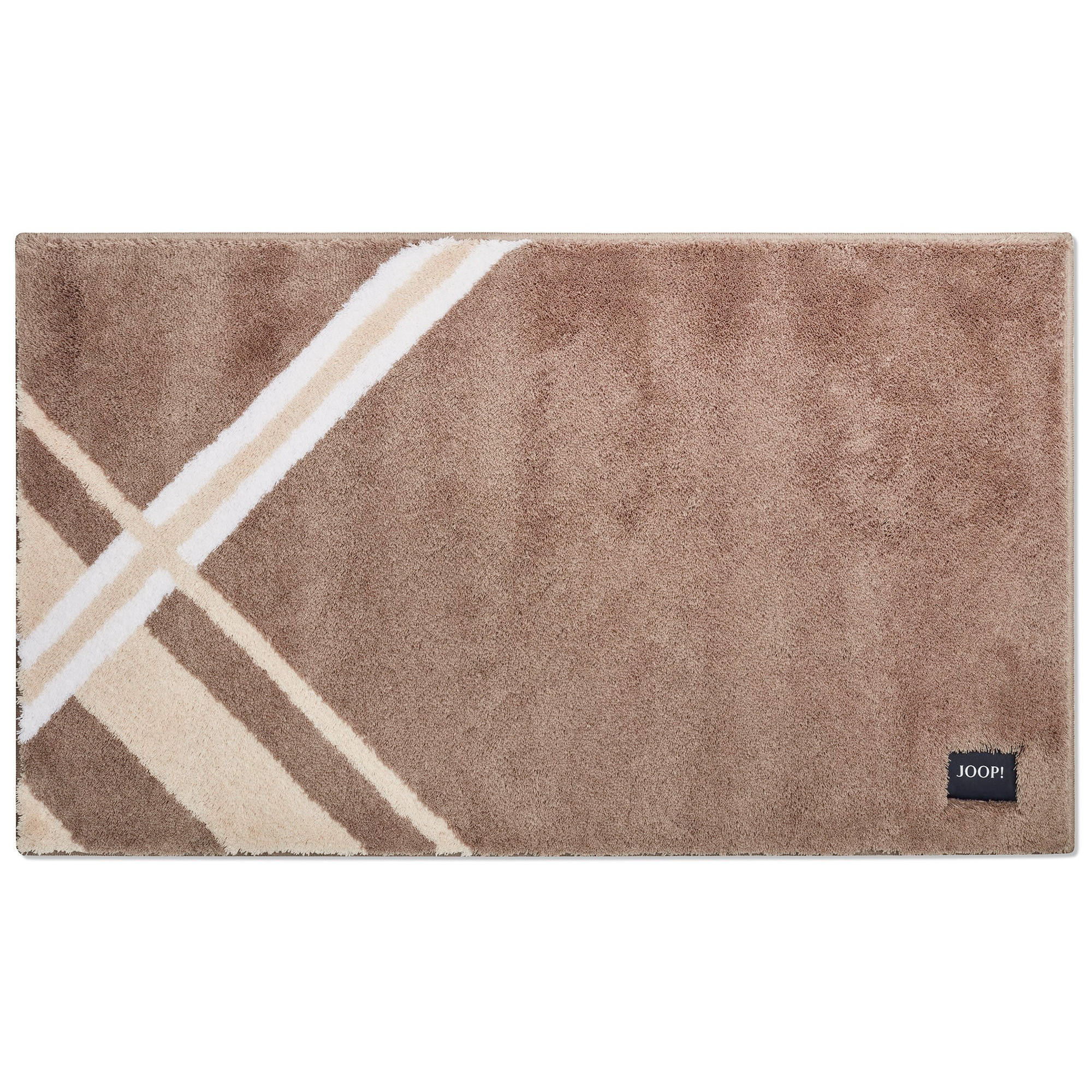 BADTEPPICHE CHECKS 288 GRAPHIT - 1108 - Grau, Textil (70/120cm) - Joop!