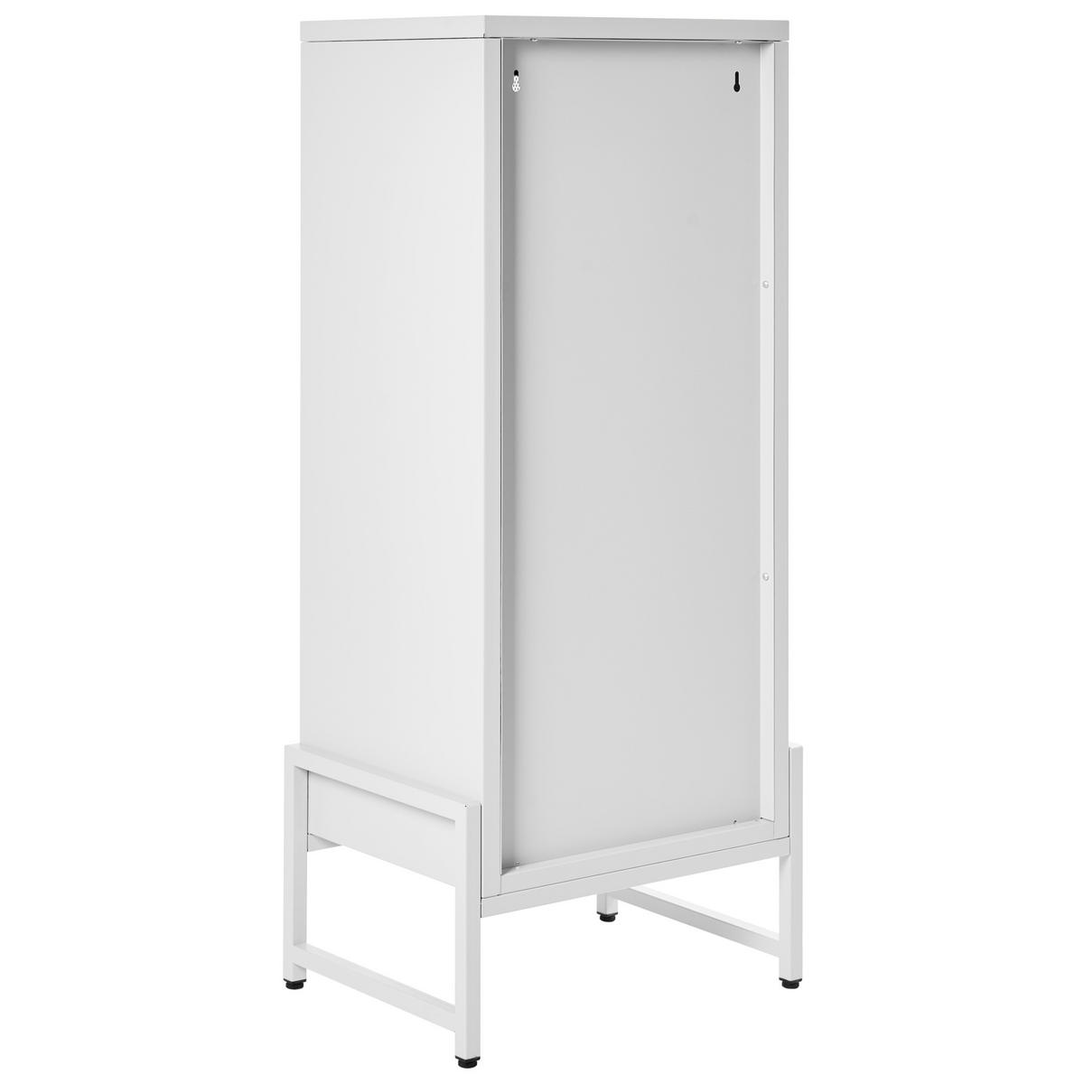 SIDEBOARD Kov Bílý Soletta - bílá, kov (47/108/35cm) - Beliani