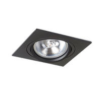 EINBAULEUCHTE PASADENA G53 SQ I Schwarz 15 W - Schwarz, Metall (9/9/12cm) - Rendl