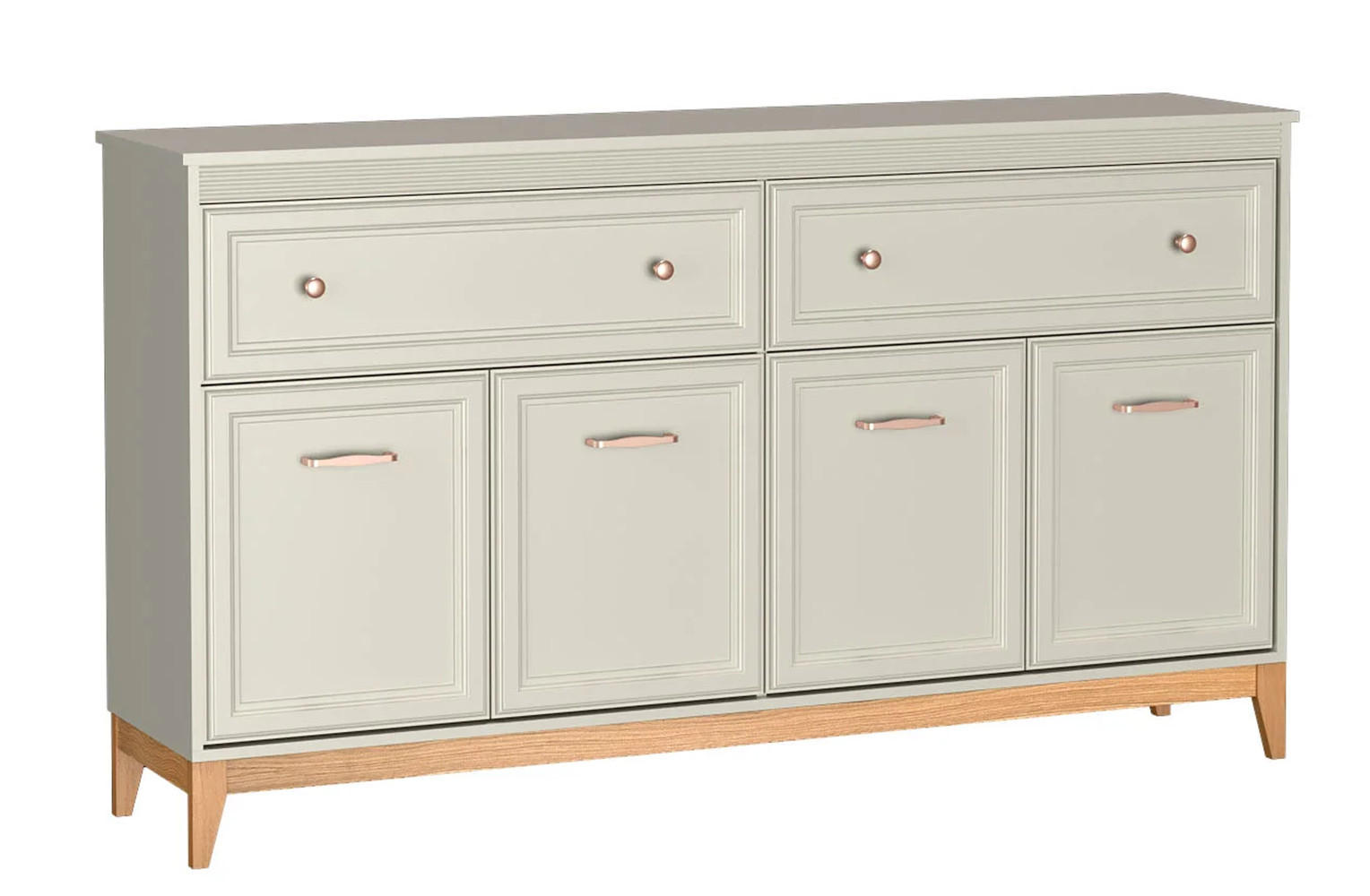 KOMMODE WINDSOR W-2 - Kaschmir, Holzwerkstoff (179/100/41cm) - Meblini