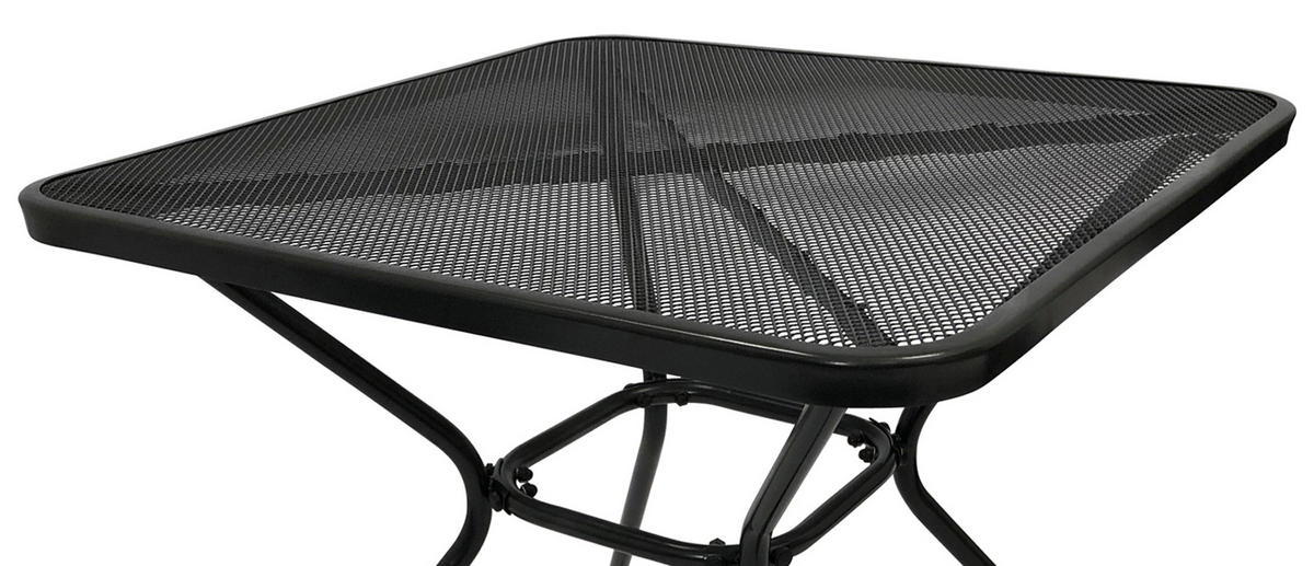 GARTENESSGRUPPE Glasgow - GARTEN-GARNITUR für 2 Personen - Gartenmöbel Set 3-teilig - Streckmetall anthrazit - Grau, Metall - TPFGarden