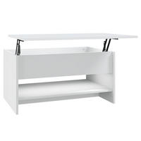 COUCHTISCH Weiß 80x50x40 cm Holzwerkstoff - Weiß, Holzwerkstoff (80/50/40cm) - furnicato