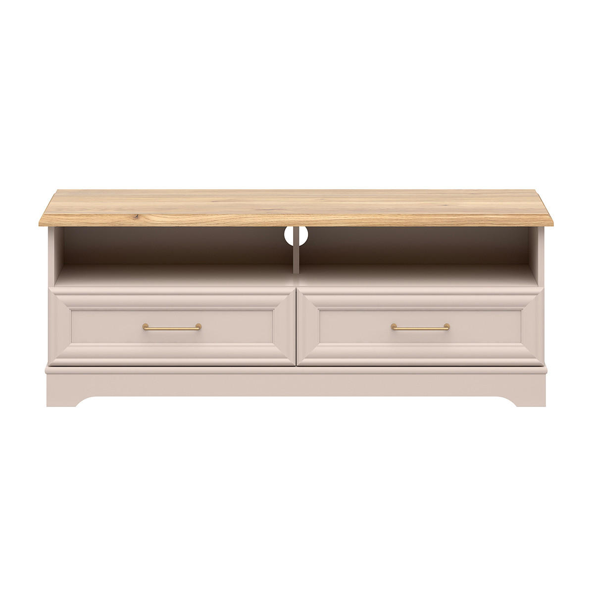 TV-MÖBEL Perle Kaschmir - Beige, Holzwerkstoff (124/47/44cm) - Petits-meubles