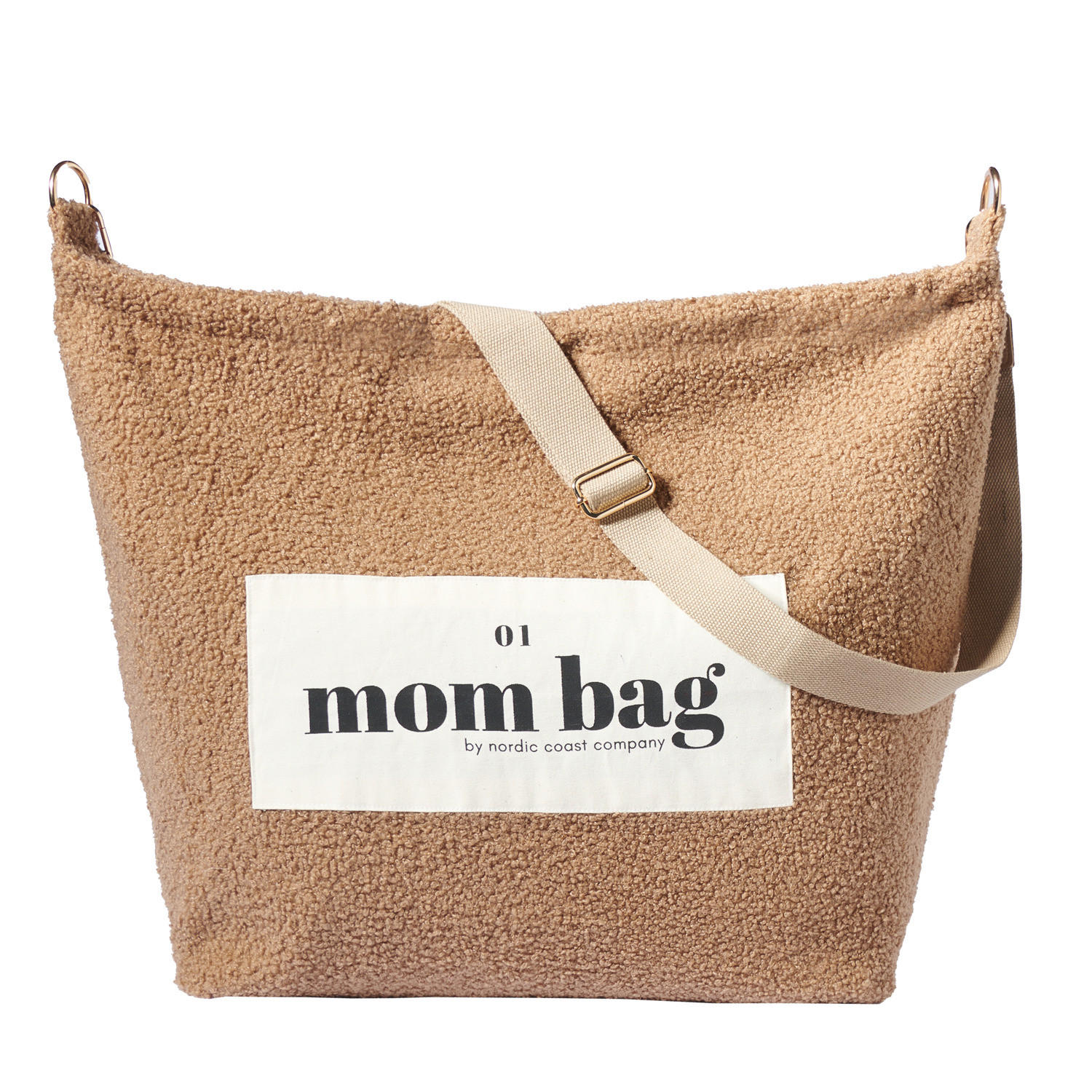 MOM Bag Teddy Bouclé Beige - Beige, Textil (60/10/45cm) - nordic coast company