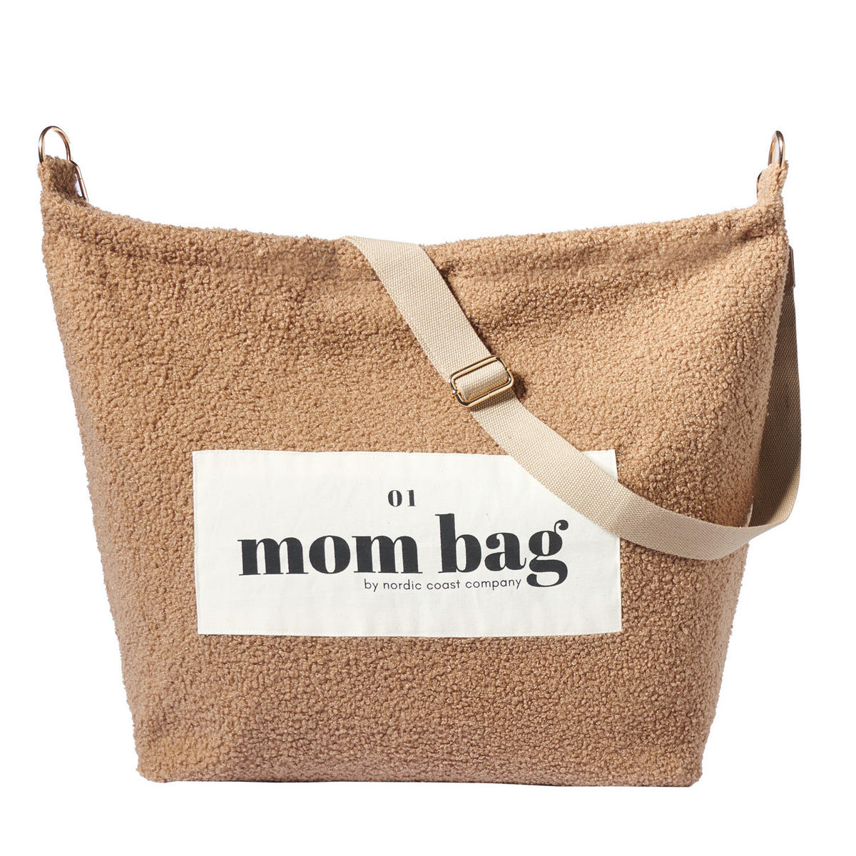 MOM Bag Teddy Bouclé Beige - Beige, Textil (60/10/45cm) - nordic coast company