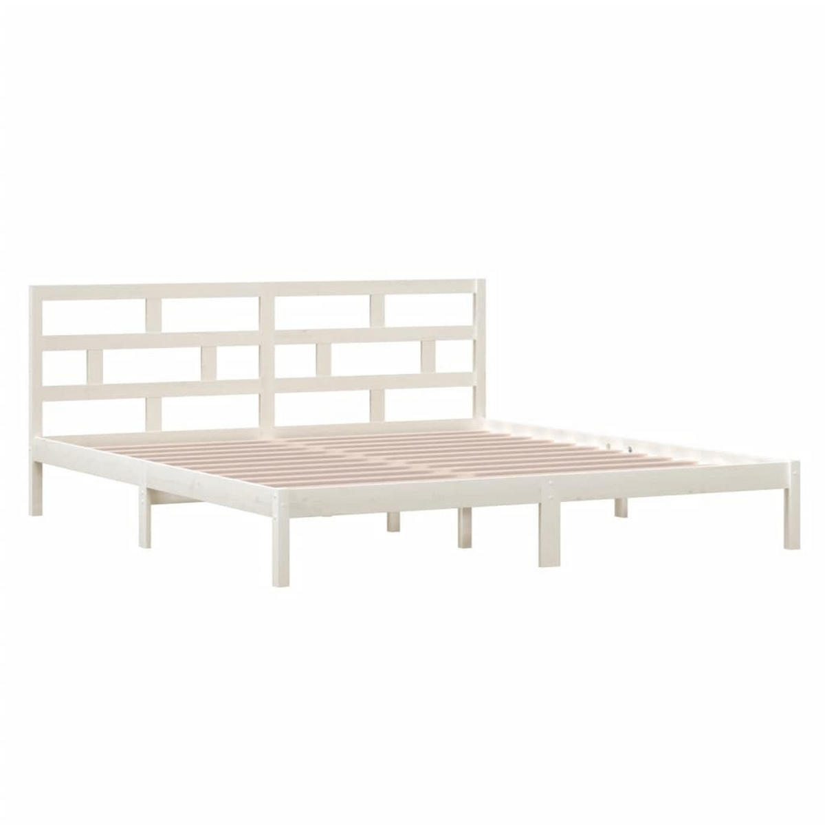 BETT Keener 146/195.5 cm - Weiß, Holz (140/190cm) - Nettlife