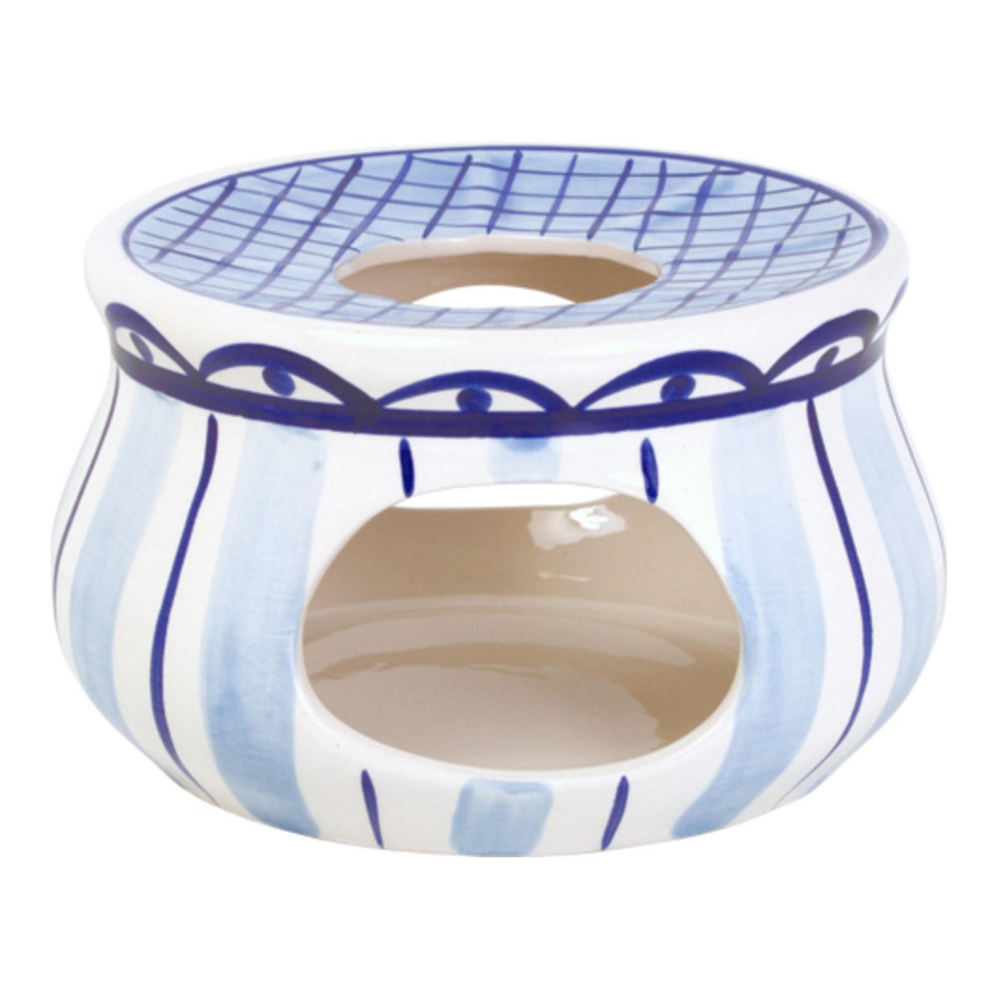 TEELICHTHALTER Delfts Blond in Blau - 16 x 10cm - Multicolor, Keramik (16/10/15cm) - Blond Amsterdam