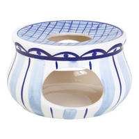 TEELICHTHALTER Delfts Blond in Blau - 16 x 10cm - Blau, Keramik (16/10/15cm) - Blond Amsterdam