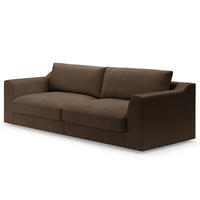 BIG-SOFA - Braun, Kunststoff/Textil (274/90/112cm) - home24
